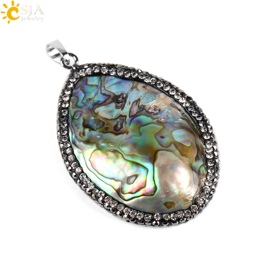 Jewelry Making New Zealand - CSJA-collar con colgante de concha de