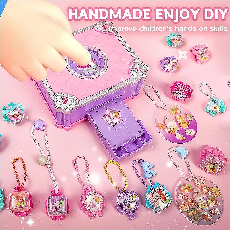 Jewelry Making Kit For Kids - Kit de hacer pegatinas 3D, máquina