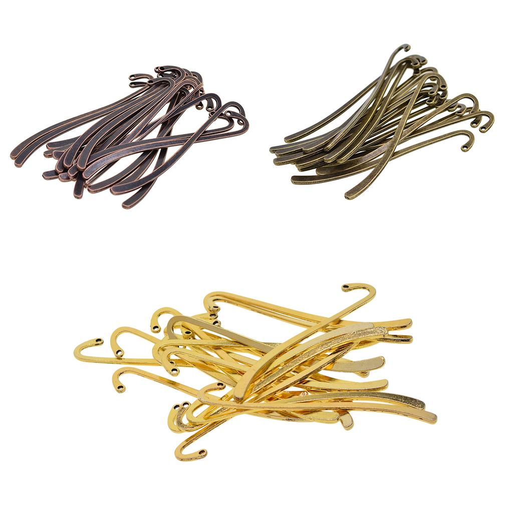 Jewelry Making Guide Book - Marcapáginas de Metal con gancho para
