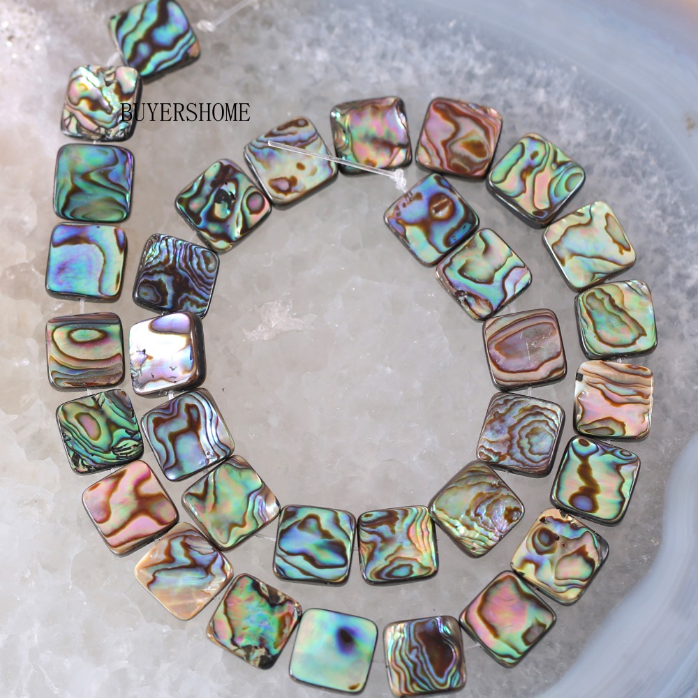 Jewelry Making New Zealand - Cuentas sueltas cuadradas de concha de