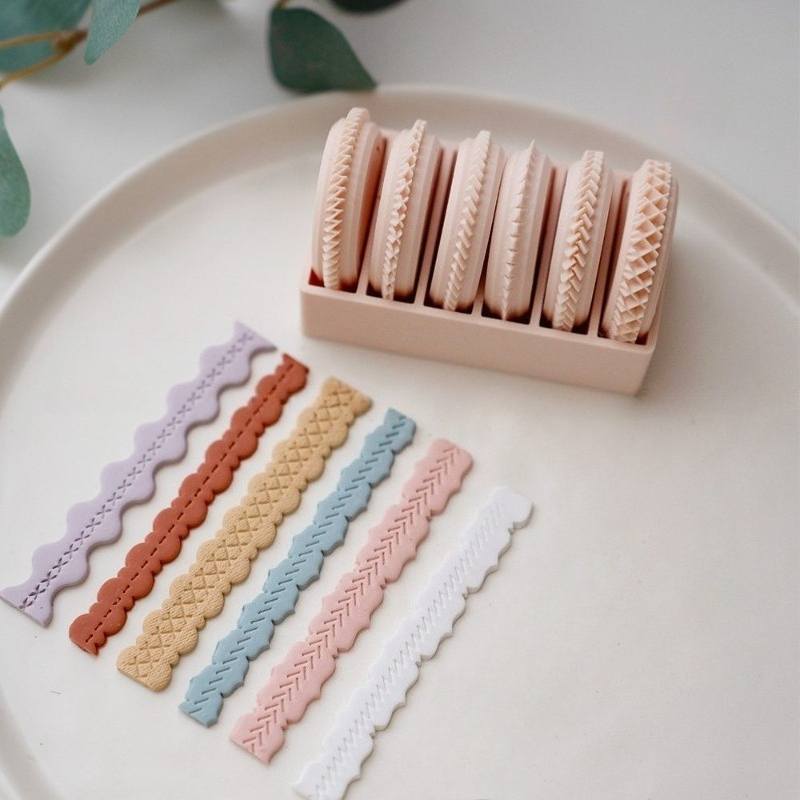 Jewelry Making Hand Tools - Juego de 6 Rodillos de Textura