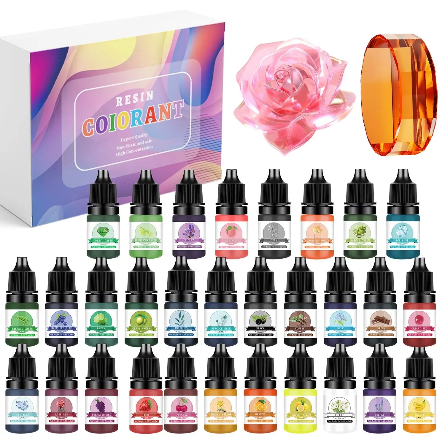 Jewelry Making Uv Resin Kit - Kits de pigmentos de resina epoxi,
