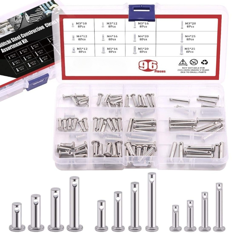 Head Pin Assorted - Kit de 96 Piezas de Pasadores