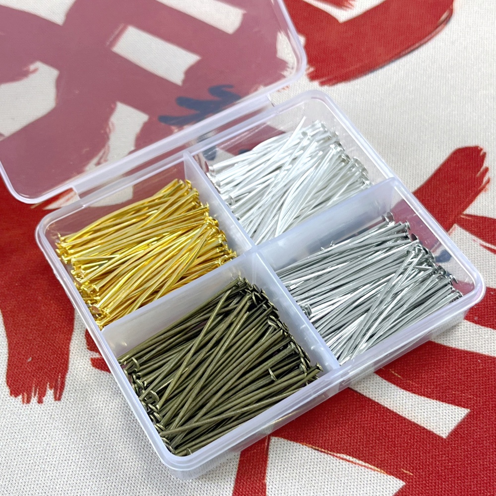 Head Pin Assorted - Juego de 400 Uds de alfileres