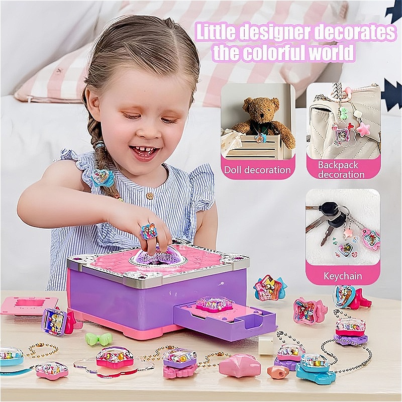 Kit de hacer pegatinas 3D, máq - Jewelry Making Kit For Kids reseña y precio