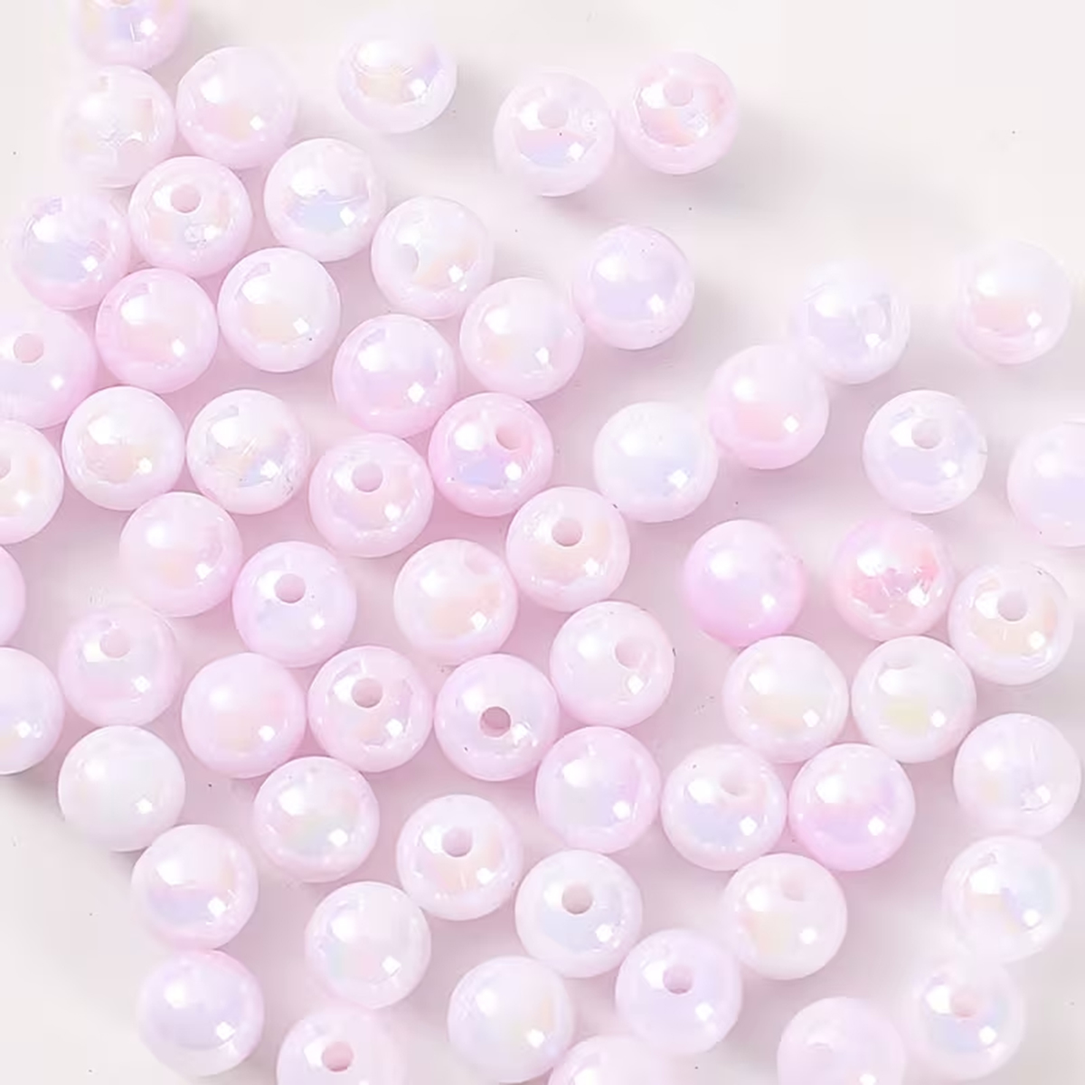 8mm 100 piezas de cuentas acrí - Jewelry Making For Couples reseña y precio