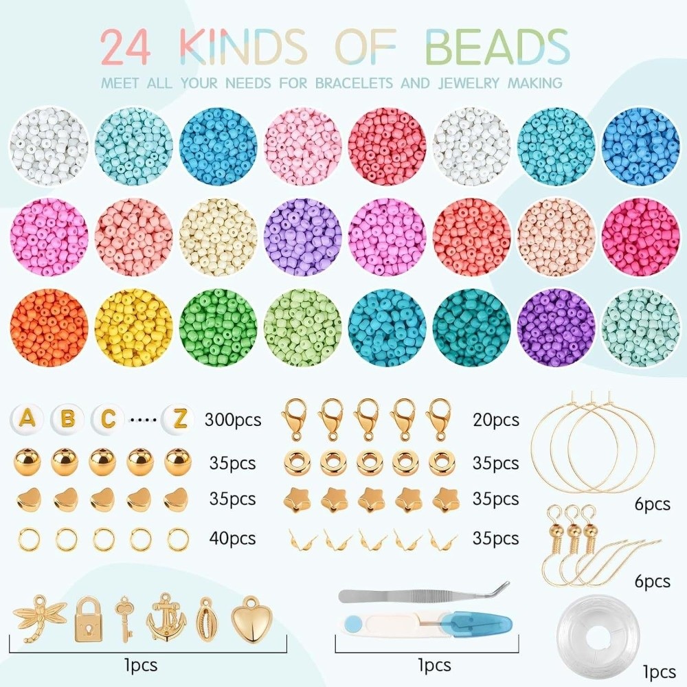 Kit de 28+2 Compartimentos par - Jewelry Making Kit For Kids reseña y precio