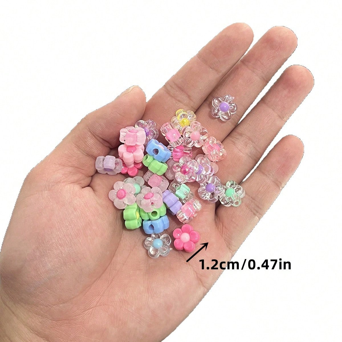 Cuentas acrílicas de flores de - Jewelry Making For Couples reseña y precio
