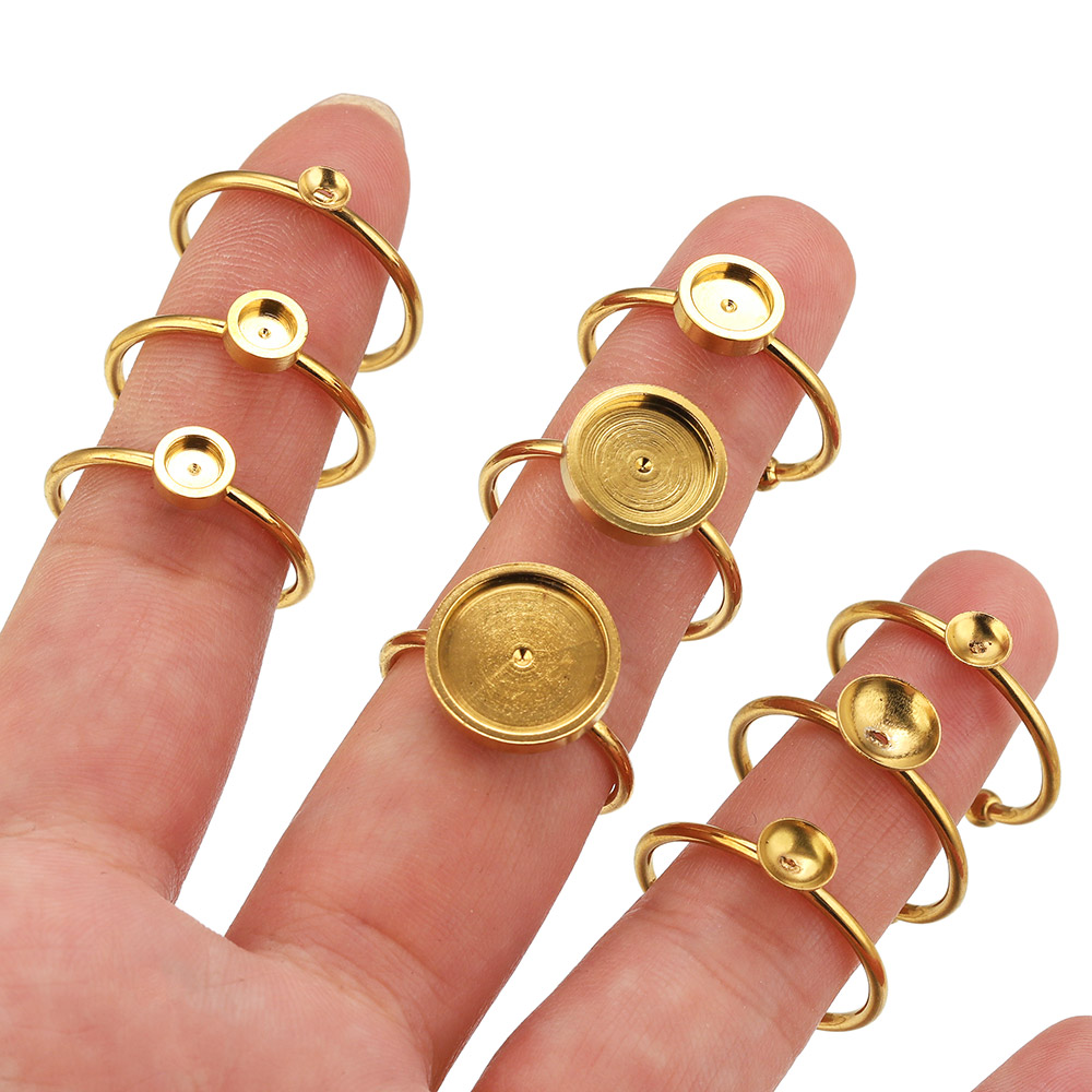 10 piezas de acero inoxidable, - Jewelry Making Stones reseña y precio