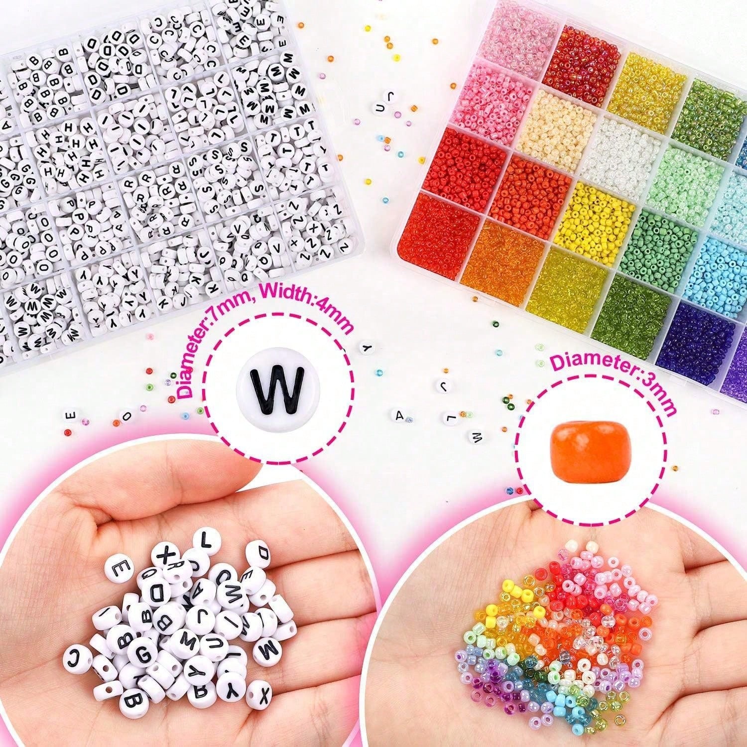 5760 piezas, caja de 24 compar - Jewelry Making Kit For Kids reseña y precio