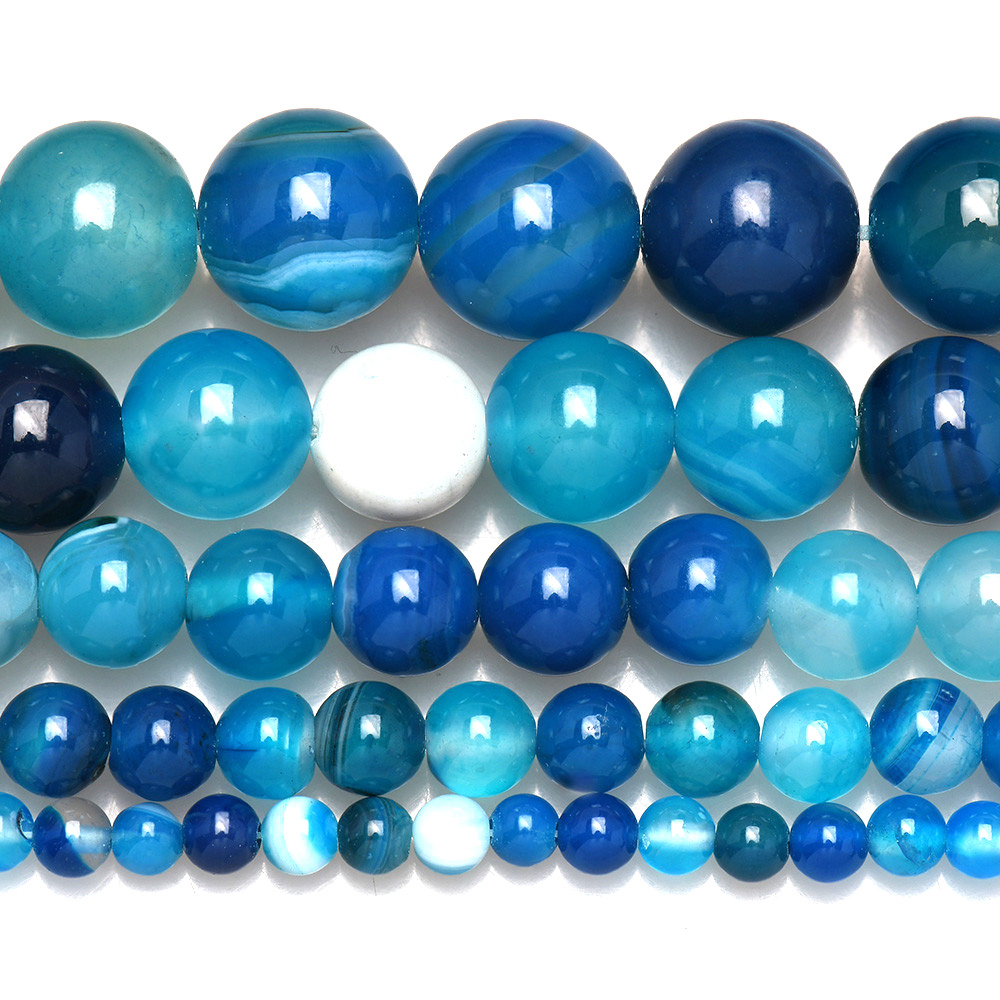 Ágatas de encaje azul con band - Jewelry Making Stones reseña y precio