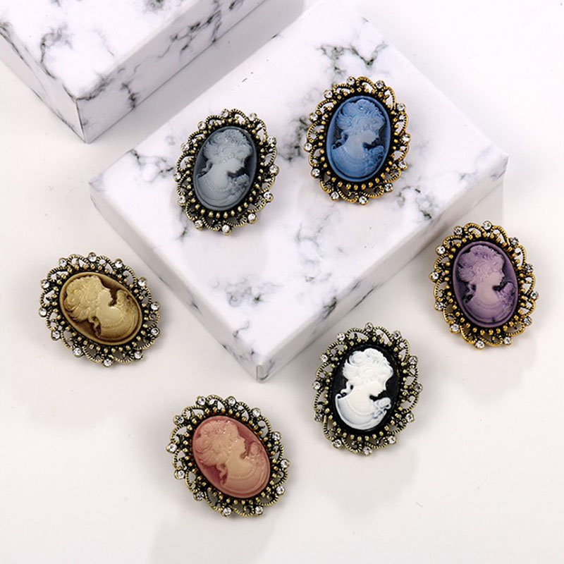 Vintage reina Cameo de belleza - Head Pin Assorted reseña y precio