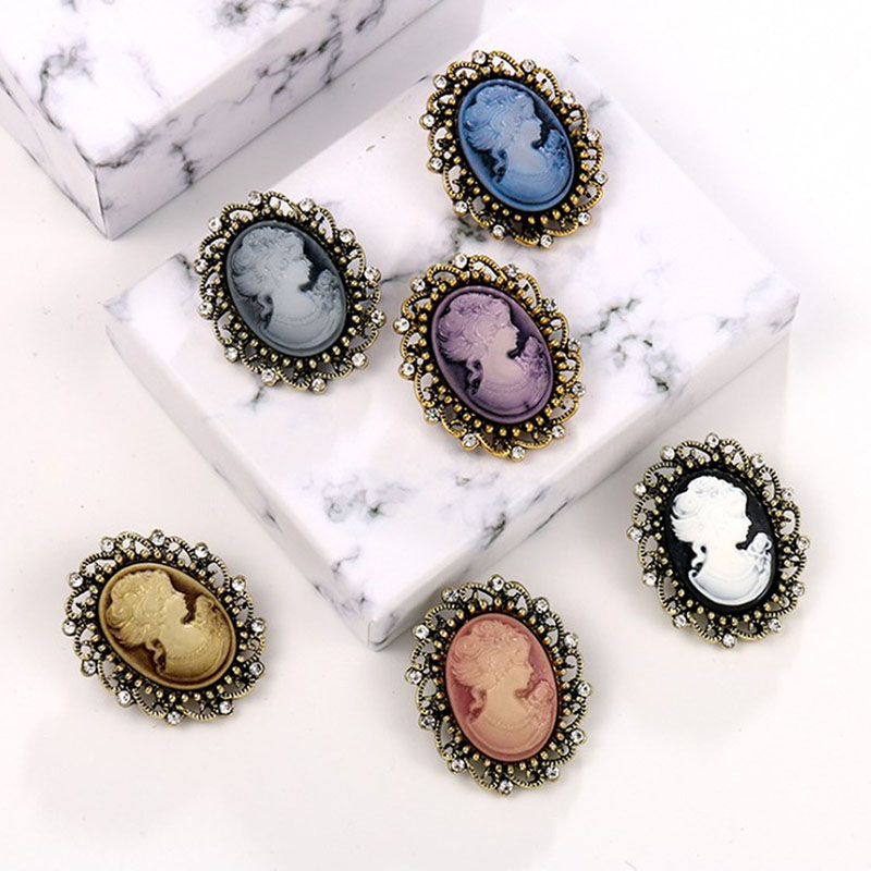 Vintage reina Cameo de belleza - Head Pin Assorted reseña y precio