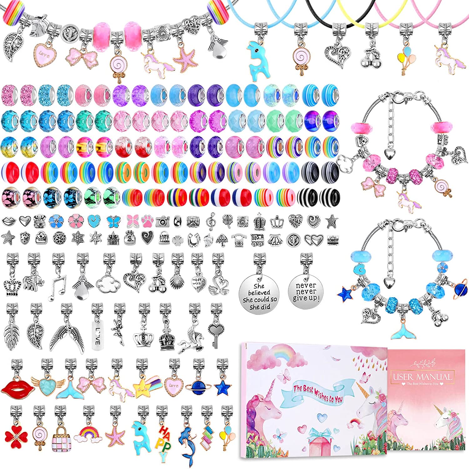 Kit DE FABRICACIÓN de pulseras - Jewelry Making Kit For Kids reseña y precio