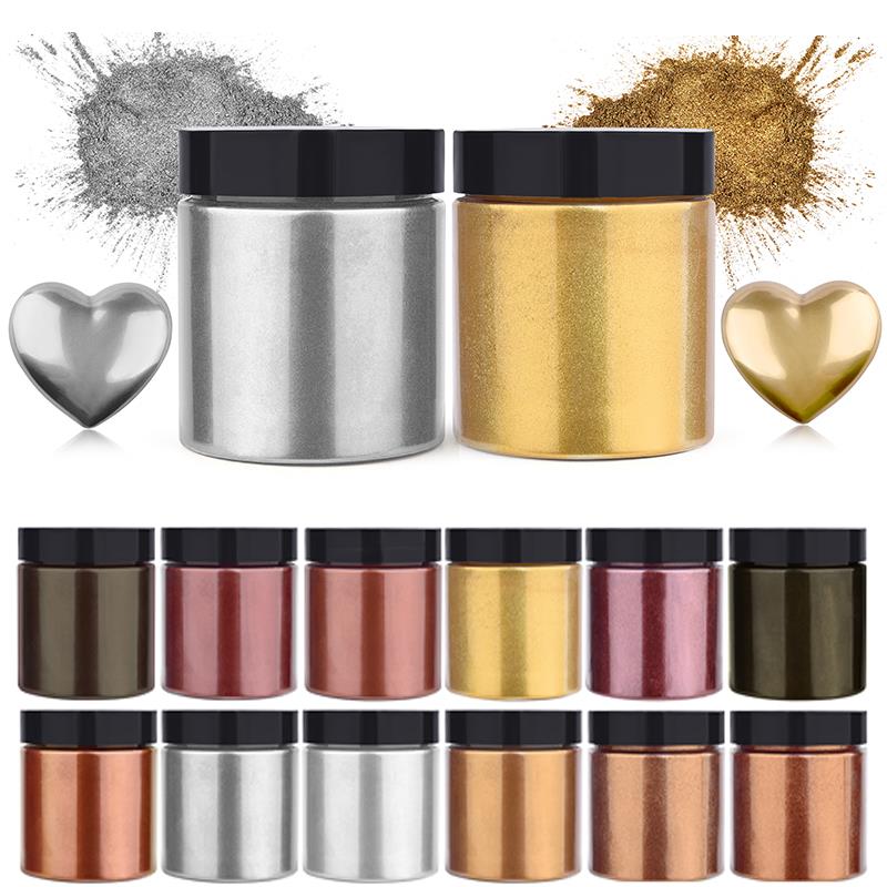 50g brillo metálico oro plata  - Jewelry Making Uv Resin Kit reseña y precio
