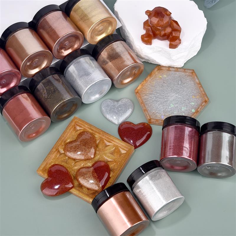 50g brillo metálico oro plata  - Jewelry Making Uv Resin Kit reseña y precio