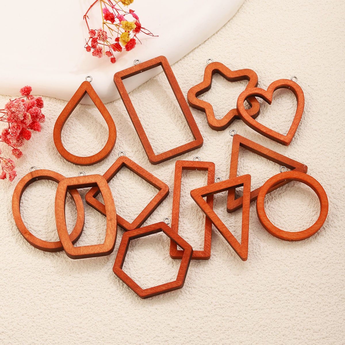 10PCS Dijes Geométricos de Mad - Jewelry Making With Resin reseña y precio