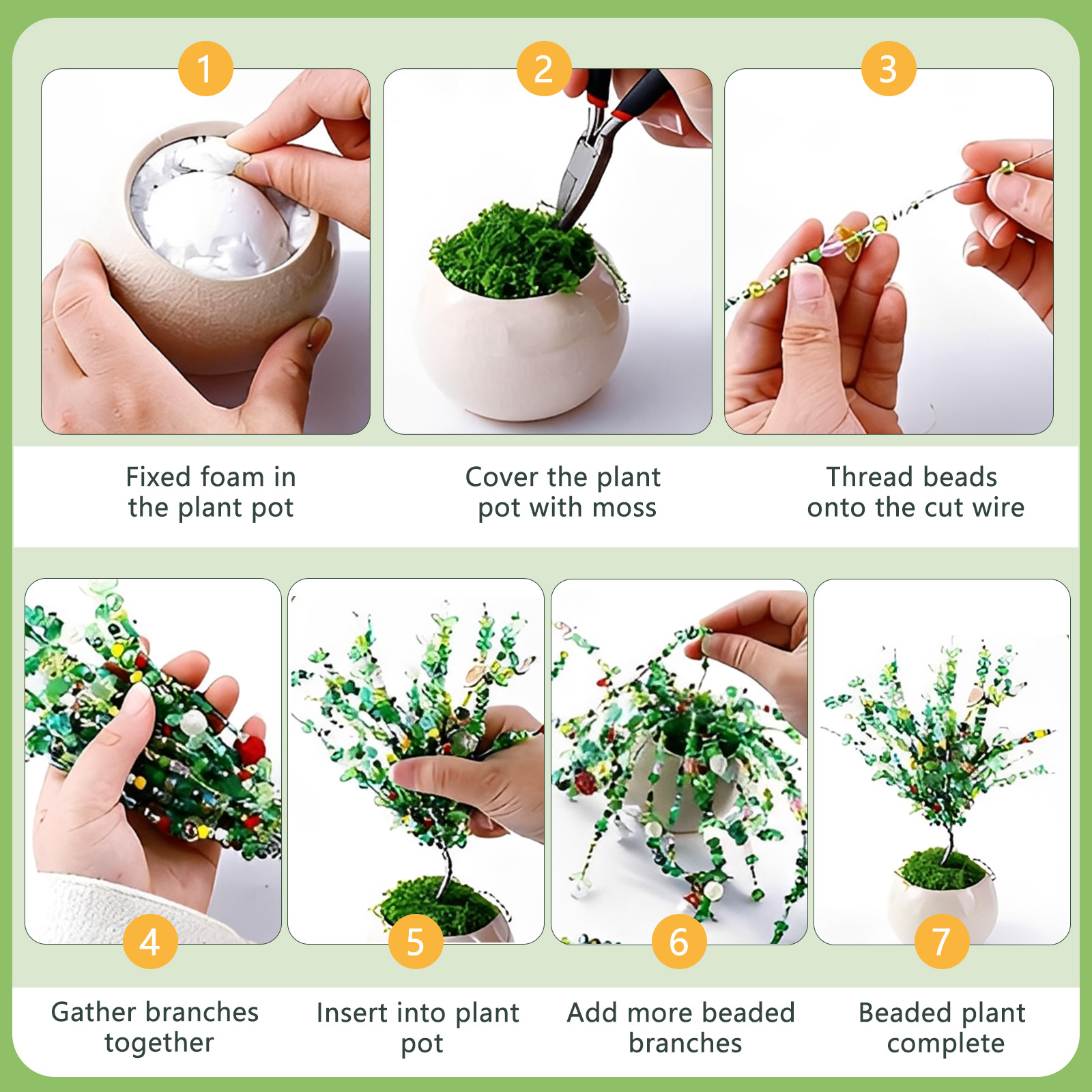 Kit de Plantas con Cuentas y M - Jewelry Making Videos Tutorials reseña y precio