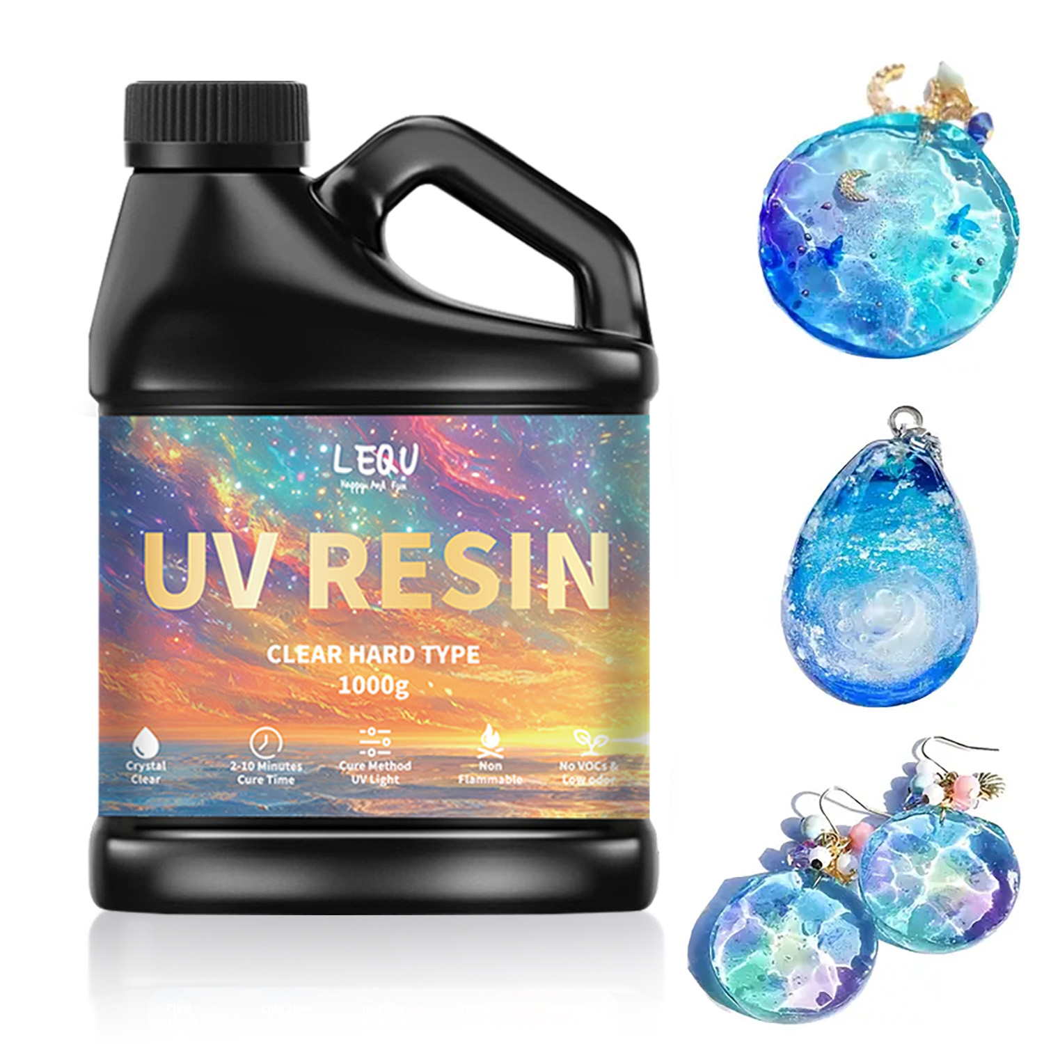 Pegamento de resina epoxi UV,  - Jewelry Making Uv Resin Kit reseña y precio