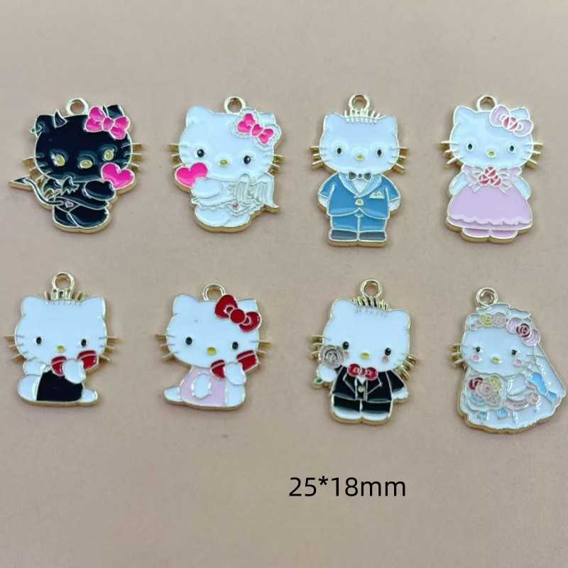 10 piezas de dijes de gato de  - Jewelry Making For Couples reseña y precio