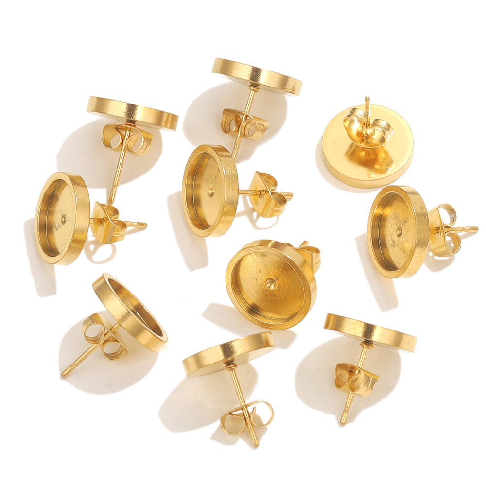 10 Uds. De pendientes dorados  - Jewelry Making With Resin reseña y precio